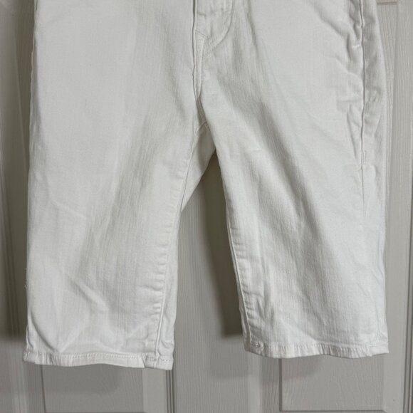 True Religion Bermuda Shorts Womens 27 White Grunge Prep‎ Y2K Streetwear - Picture 3 of 11
